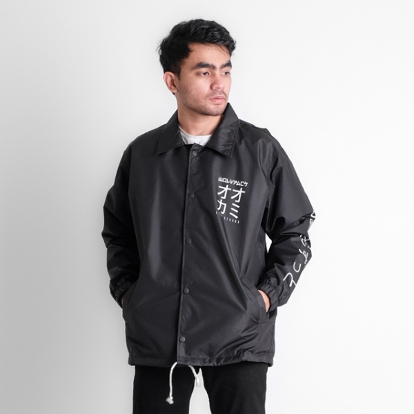 JAKET WINDBREAKER ANTI ANGIN KASUAL JACKET SPORT PRIA HITAM ORIGINAL 710