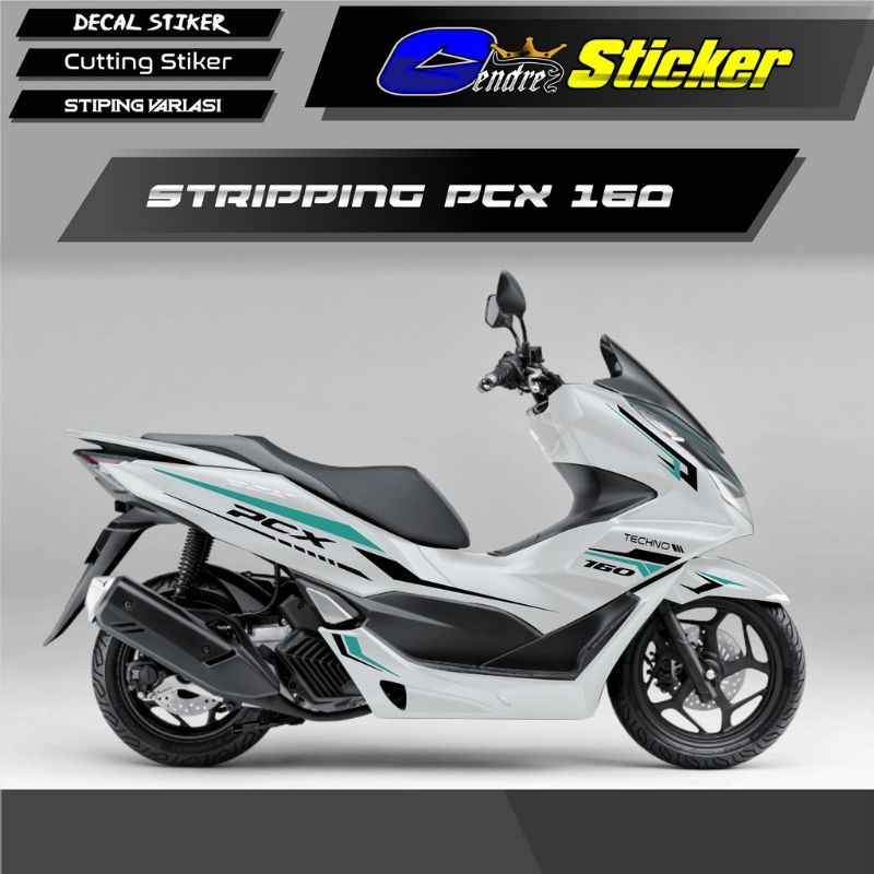 Striping Cutting Sticker Honda NEW PCX PUTIH 2021 160cc Tosca