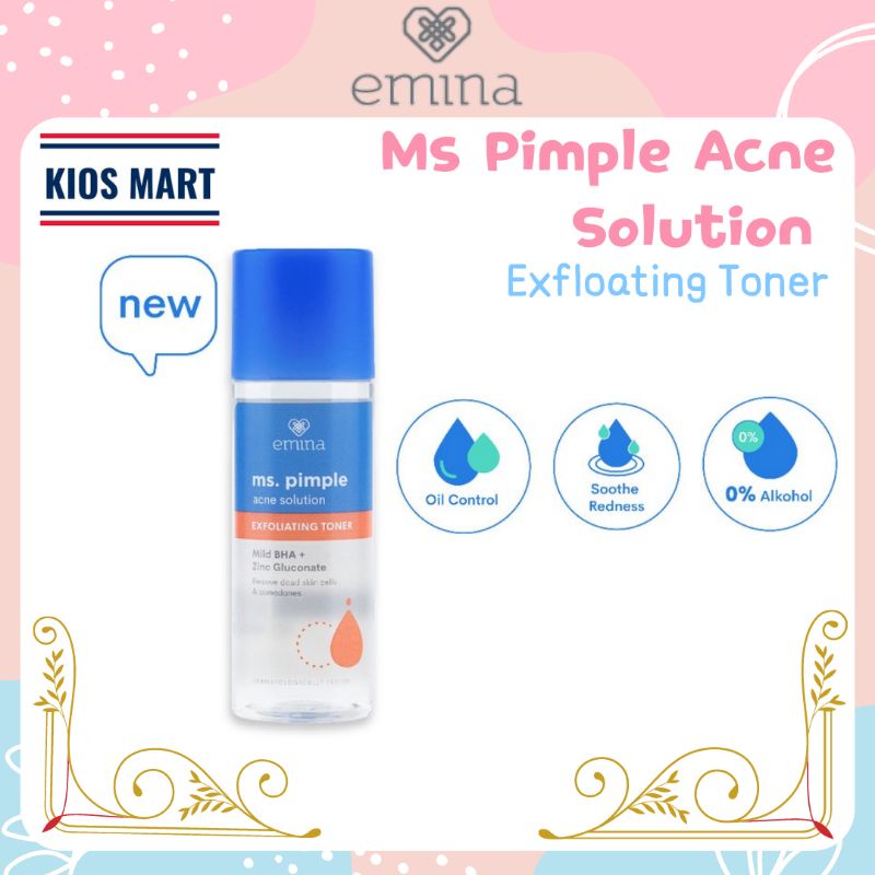 Emina Ms Pimple Acne Solution Exfoliating Toner 100ml