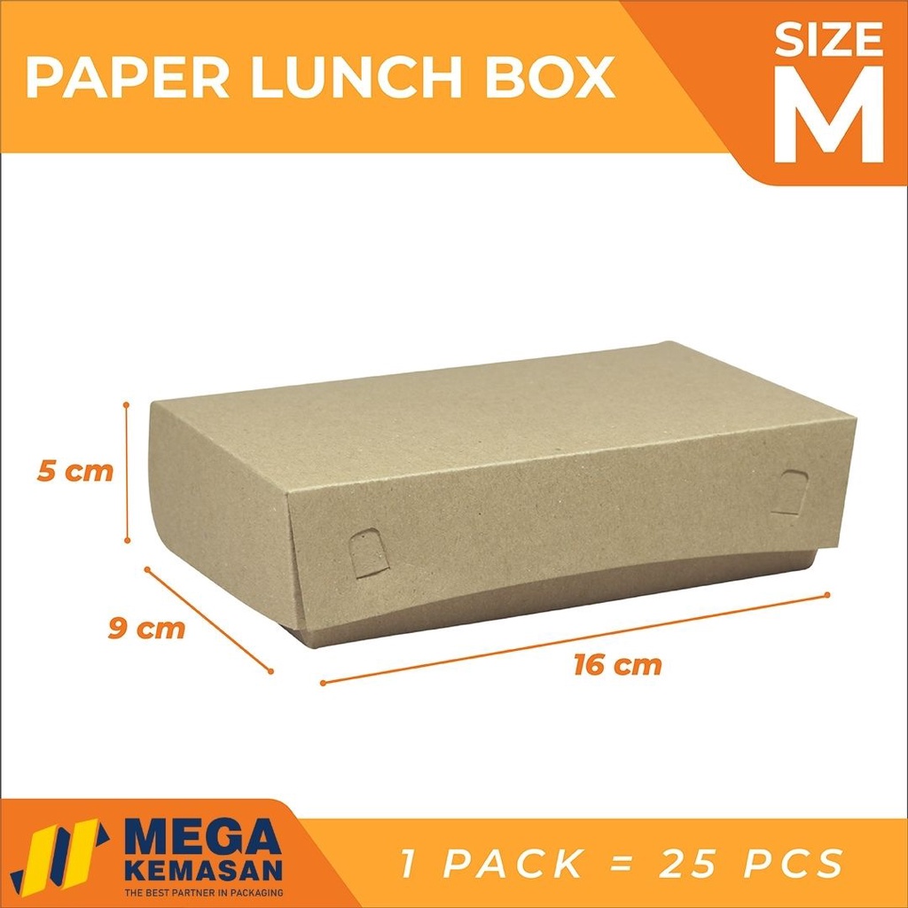 

KEMASAN READY STOCK / LUNCHBOX KRAFT / LUNCHBOX TAKEAWAY