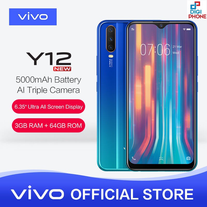 Vivo Y12 (3-32) Bergaransi Resmi Vivo Indonesia 1 Tahun Second
