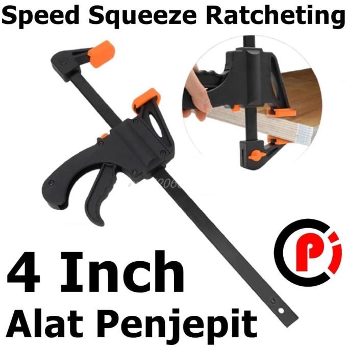ASLI Speed Squeeze Ratcheting Clamp Penjepit Kayu