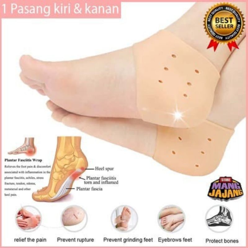 PELINDUNG TUMIT KAKI GEL SILIKON LEMBUT ANTI NYERI / BANTALAN SEPATU ANTI LECET HEEL PROTECTOR SILICONE