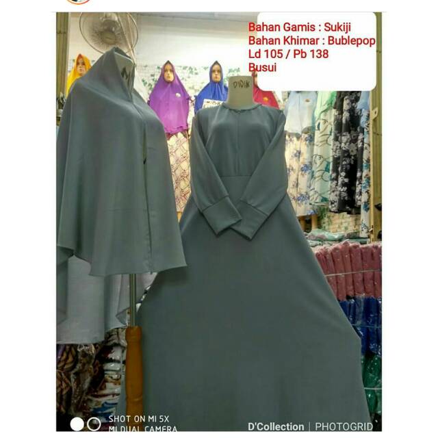 Gamis polos/Gamis murah super tebal/Gamis sukiji