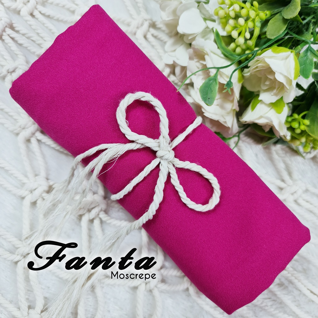 Jilbab instan khimar XL ped antem, belakang panjang segitiga hijab bergo,MOOSCREPE kerudung syar'i-KHIMAR XL FANTA