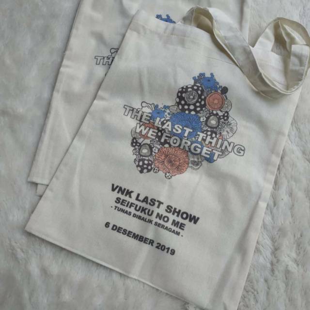 Totebag blacu custom sablon Digital print 25*30