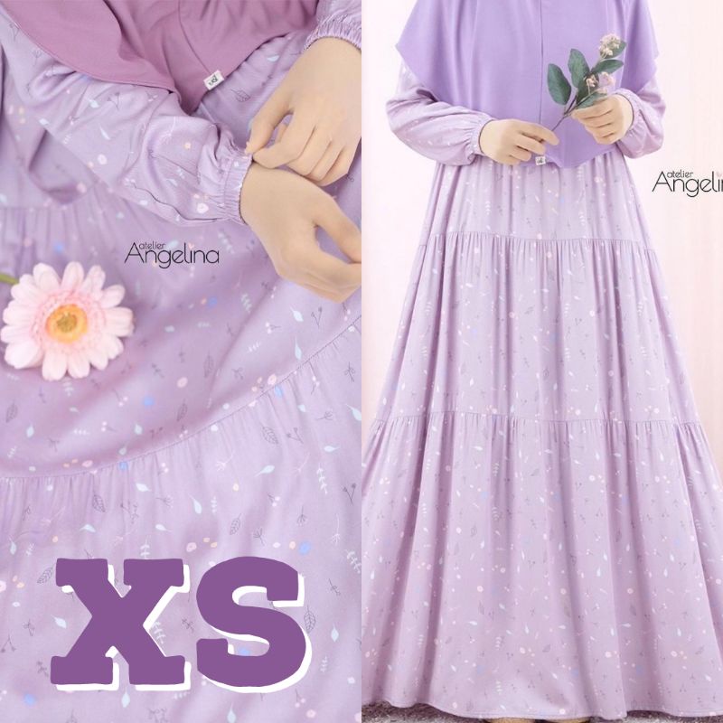 Bella Dress My Doodles Dusty Purple XS by Atelier Angelina