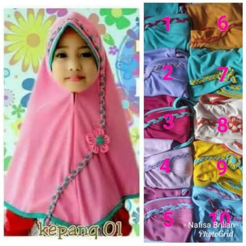 JILBAB ANAK KEPANG/JILBAB SEKOLAH/JILBAB RABBANI/ JILBAB KEPANG ANAK/ HIJAB ANAK MURAH/ REAL PICT