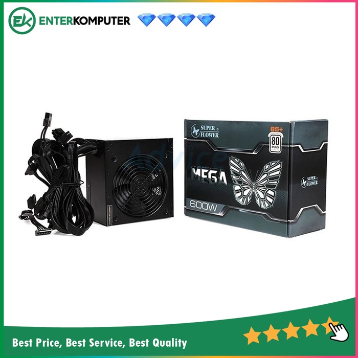 Super Flower Mega Series 600W - SF-600R12ST - 80 PLUS White / PSU 600W