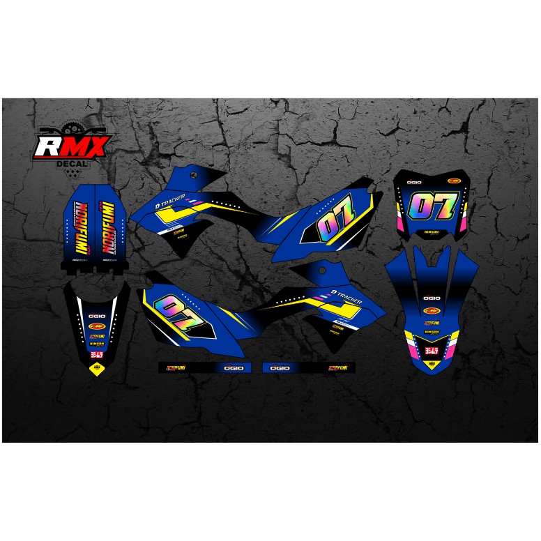 DECAL DTRACKER FULLBODY (004) DEKAL STIKER D-TRACKER DTX 150 SE 2016 2017 2018 2019 2020 2021 2022 B