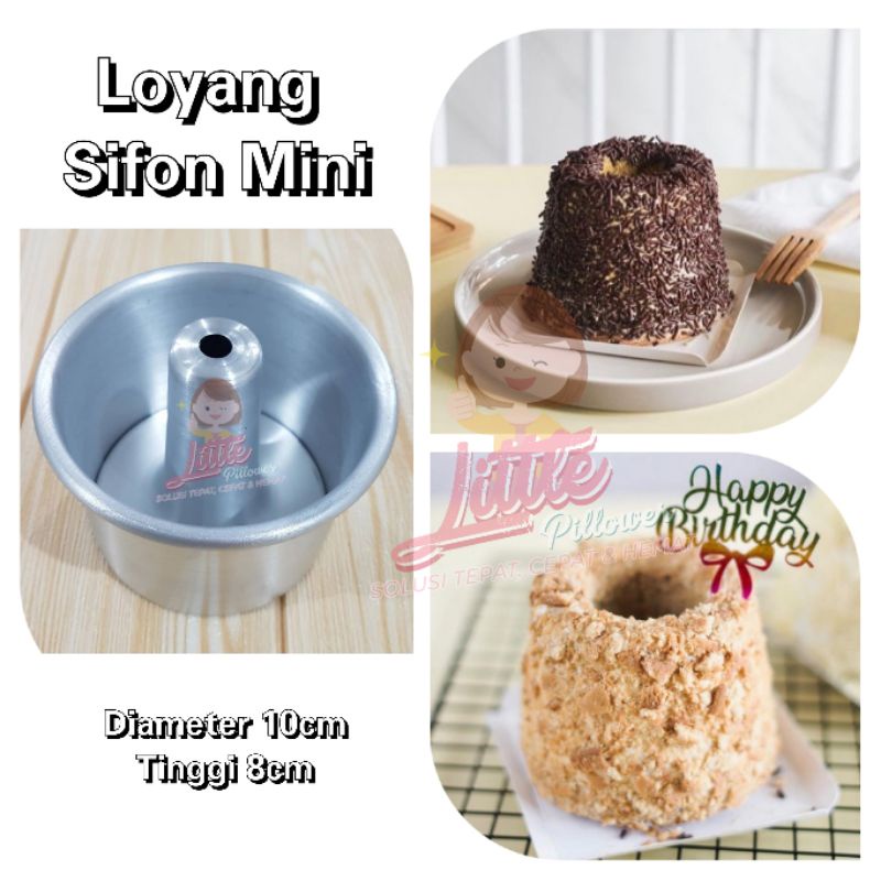 (LS10) Loyang Sifon Mini Diameter 10cm - Loyang Chiffon Mini Kue Bolu Mini