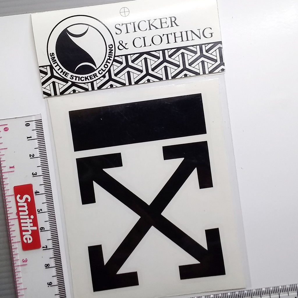 Stiker Off White Arrow Cutting Sticker