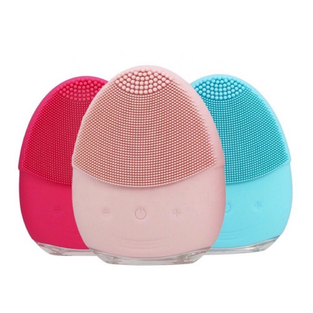 Facial Cleansing Brush Rechargeable Waterproof Pembersih Wajah Elektrik