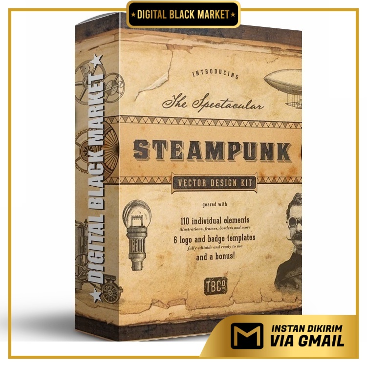 The Steampunk Vector Des Gn Kit - Vector Designs