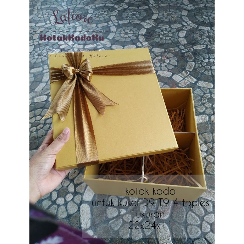 

kotak kado hampers kuker isi 4 box D9 T 9