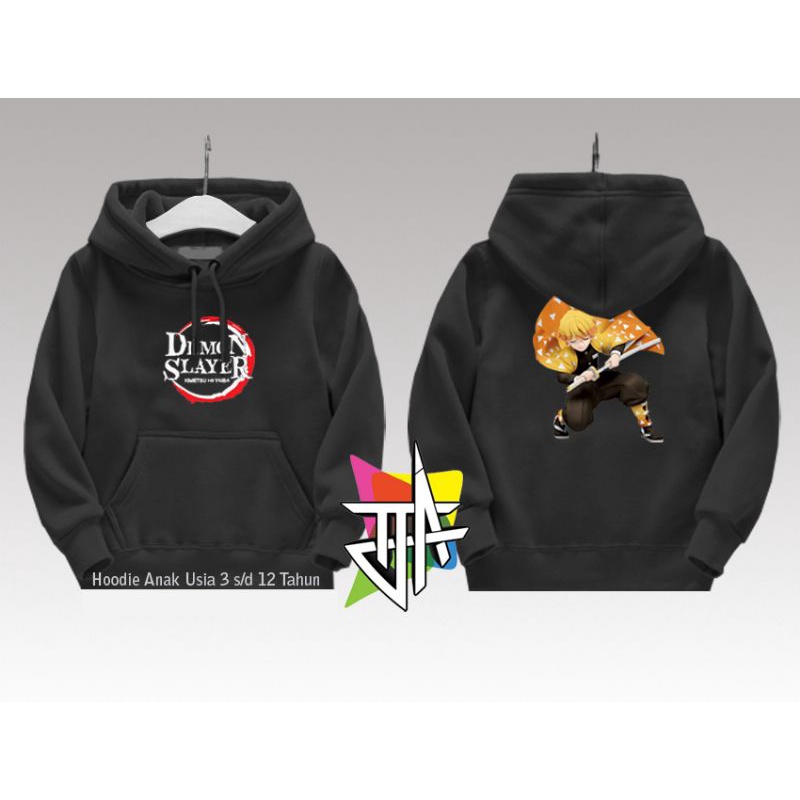 JAKET HOODIE ANAK DEMON SLAYER ZENITSU
