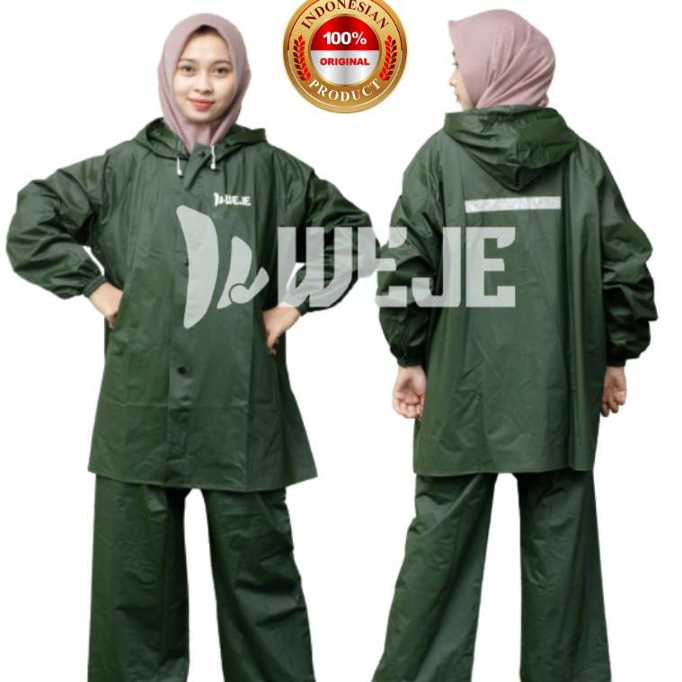 Jas Hujan Tebal Setelan WEJE Original ▪ PCN.25Au22ᴳ