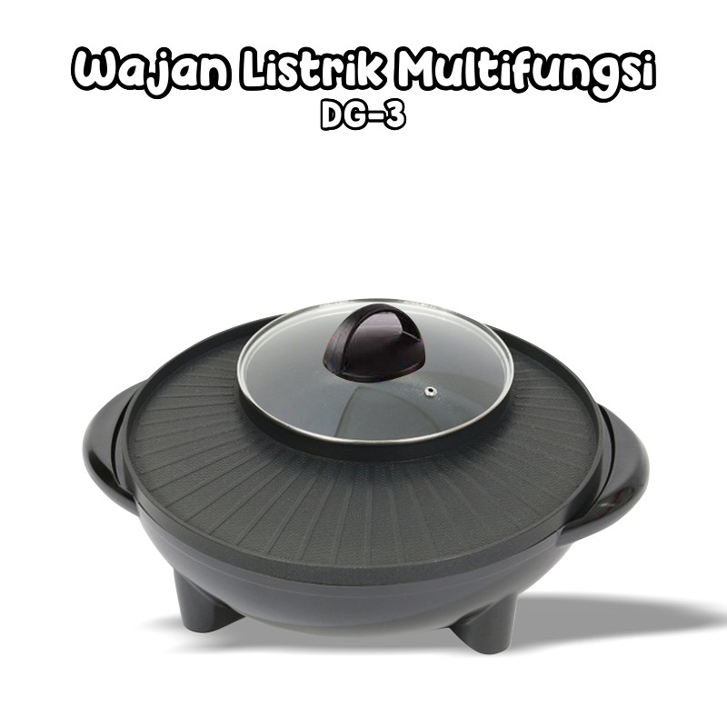 Alat Panggang Electric Multifungsi 2 In 1 Bbq Korean Grill &amp; Pot