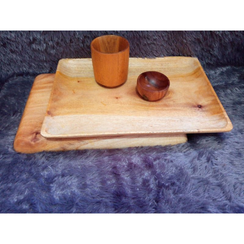 BAKI KAYU / NAMPAN KAYU / TRAY KAYU MAHONI / TALAM KAYU