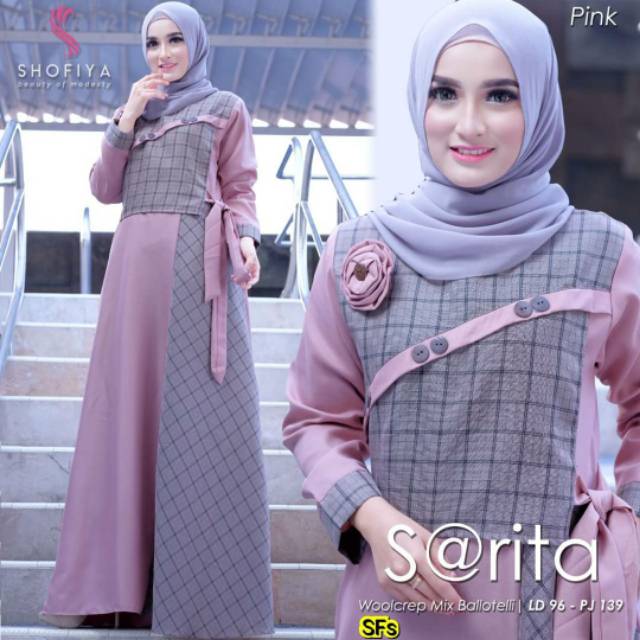 dress muslim sarita dress gamis wanita termurah baju gamis