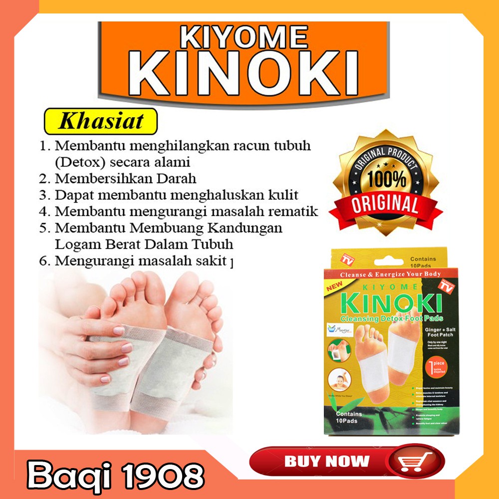 PROMO Koyo Kaki Herbal KINOKI GOLD - Detoks Foots Pads Gold isi 10pcs/box Koyo Kaki Kinoki / Koyo Ka