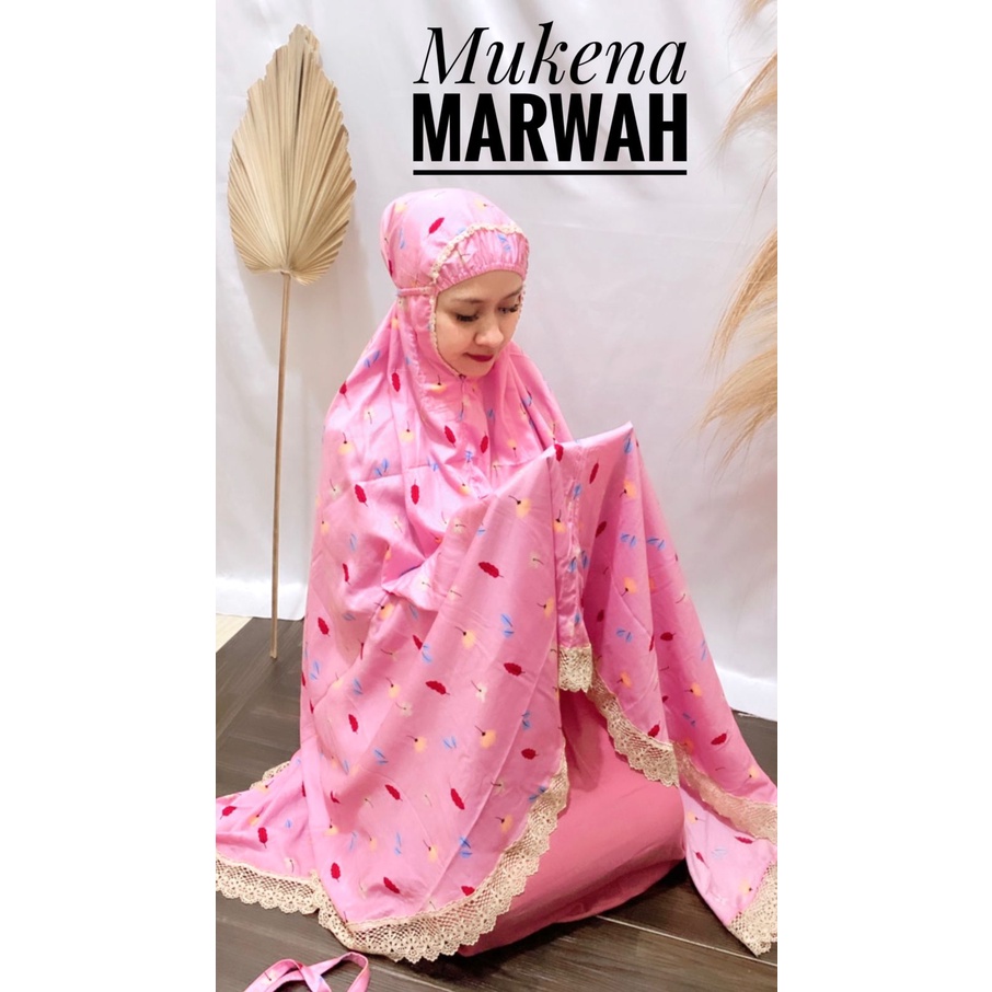 Mukena Marwah Traveling Jumbo Rayon Premium Motif 2in1 Terbaru