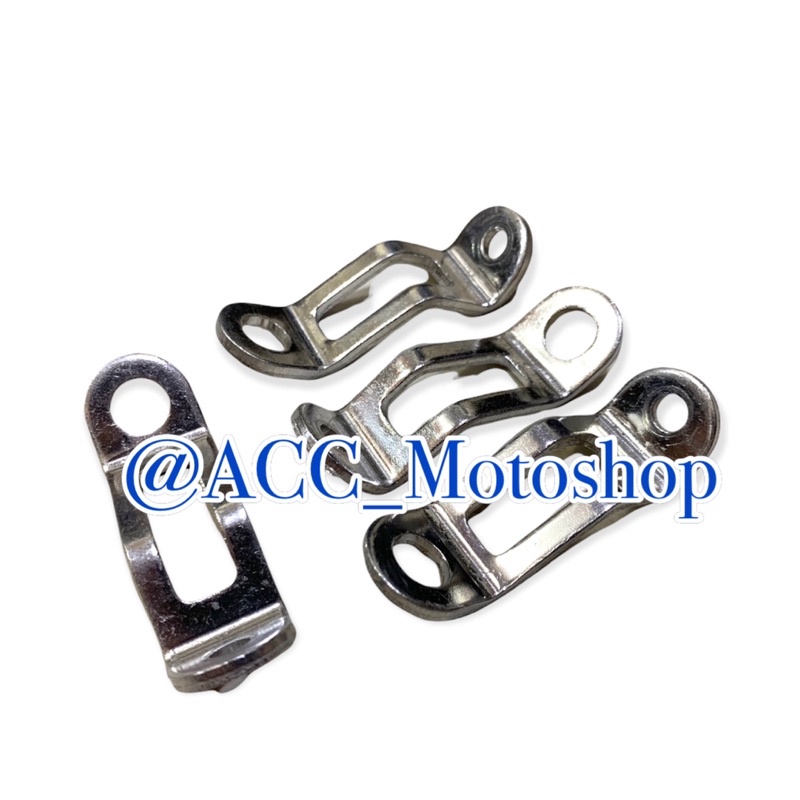 Breket kawat tabung minyak rem penahana tabung master rem cnc CHROME HARGA 1pcs UNIVERSAL