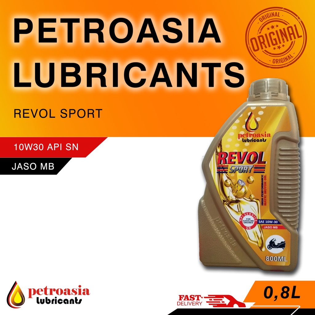 Petroasia Revol Sport SAE 10W30/API-SN/JASO-MB 0,8L SNI