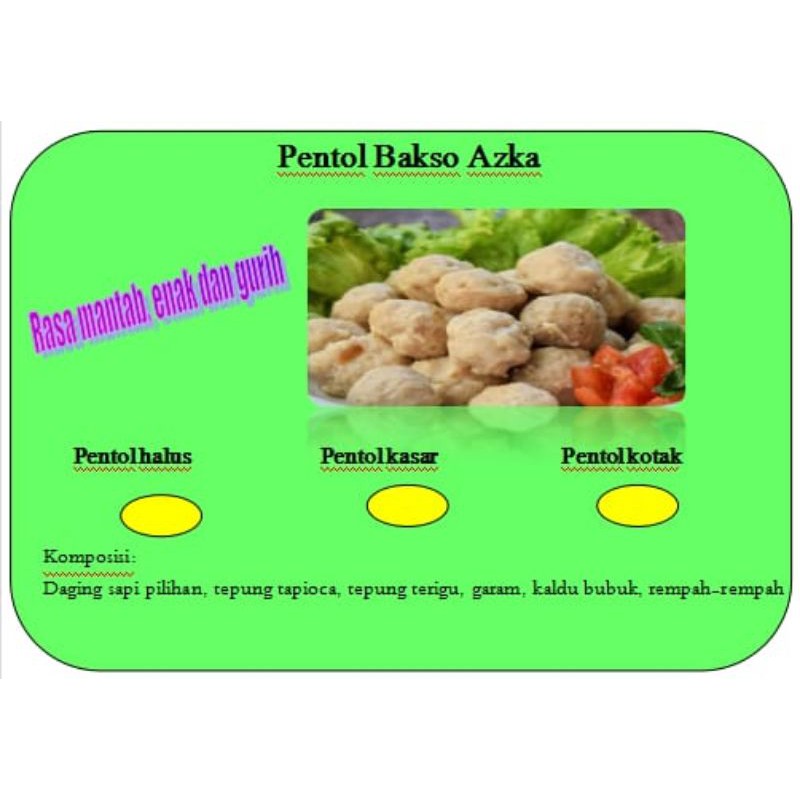 

Pentol Bakso Azka