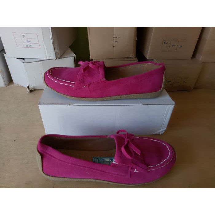 Esta Gaya Terbaru Original Branded Flat Shoes Wanita Lv D8065 Imp JR383 Flat  Ps02  Fanta  /  Fushia