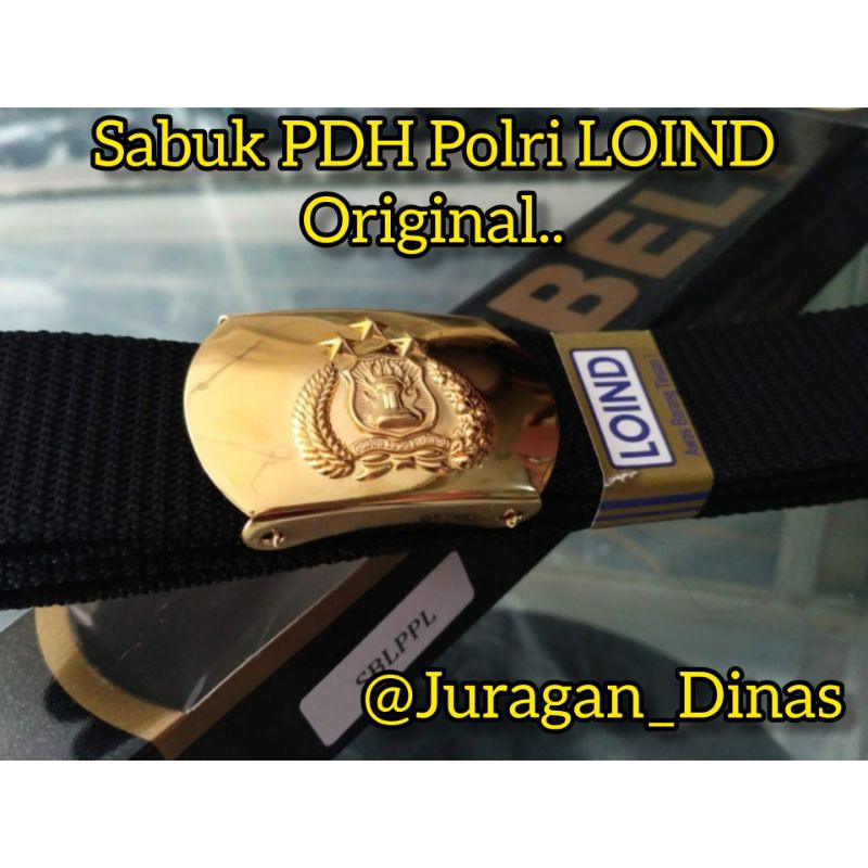 GESPER IKAT PINGGANG PDH POLISI SABUK POLRI LOIND POLOS ORIGINAL NON BRASO POLICE
