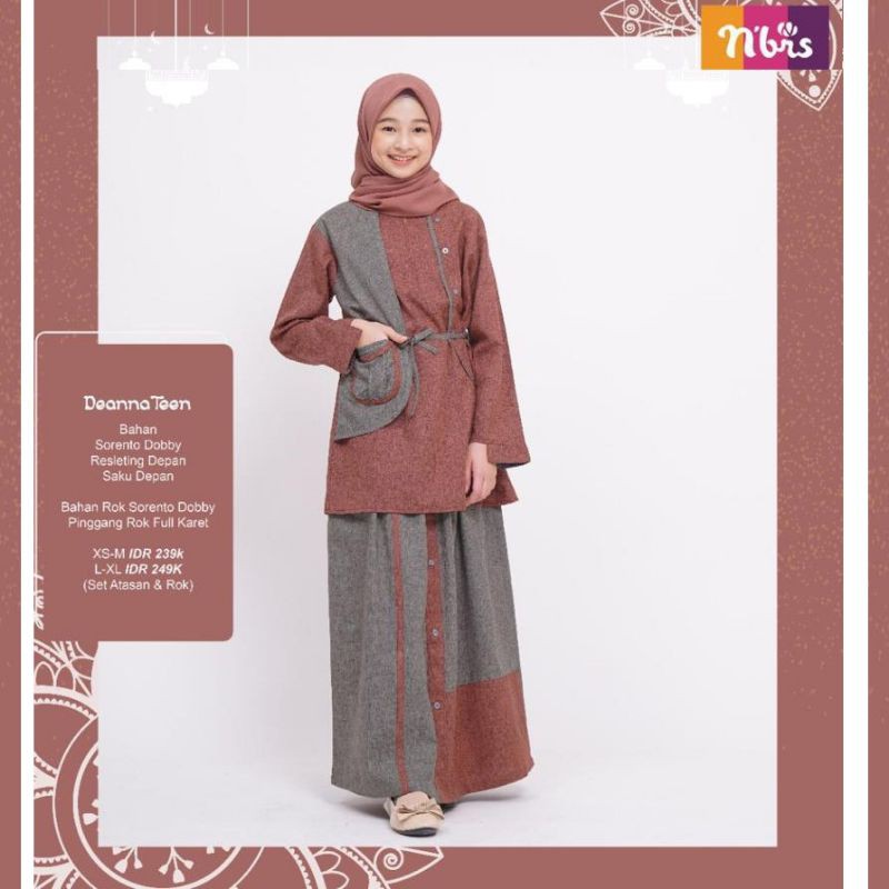 [NEW] BAJU STELAN REMAJA NIBRAS DEANNA TEEN CINNAMON SARIMBIT 2021