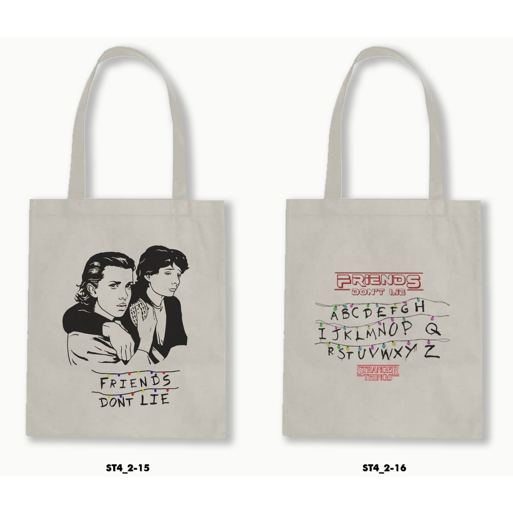 TOTE BAG BLACU - STRANGER THINGS 4.2-02