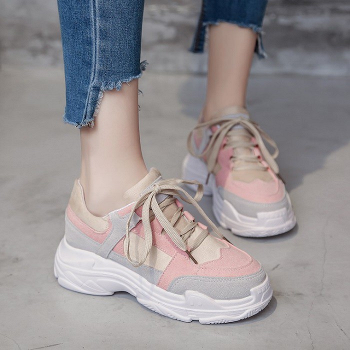 Sepatu Sneakers Wanita Kekinian Warna Pastel Best Seller 0105