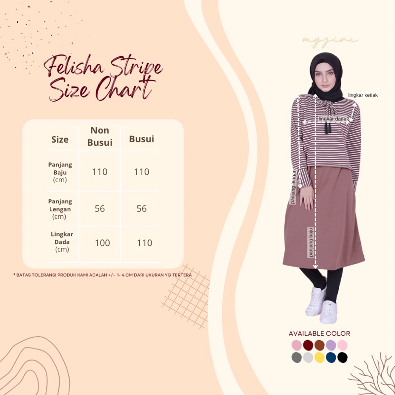 FELISHA MIDI DRESS EDISI STRIPE BY MYJIVI