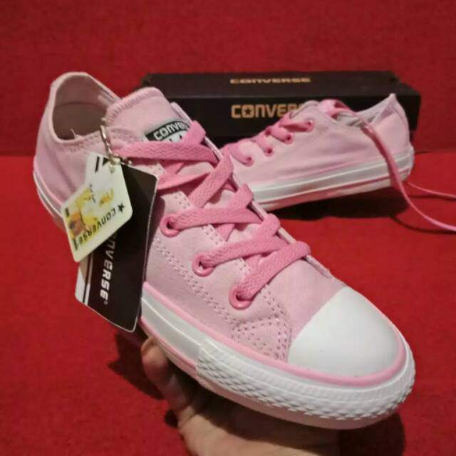 Sepatu converse full peach tanpa box