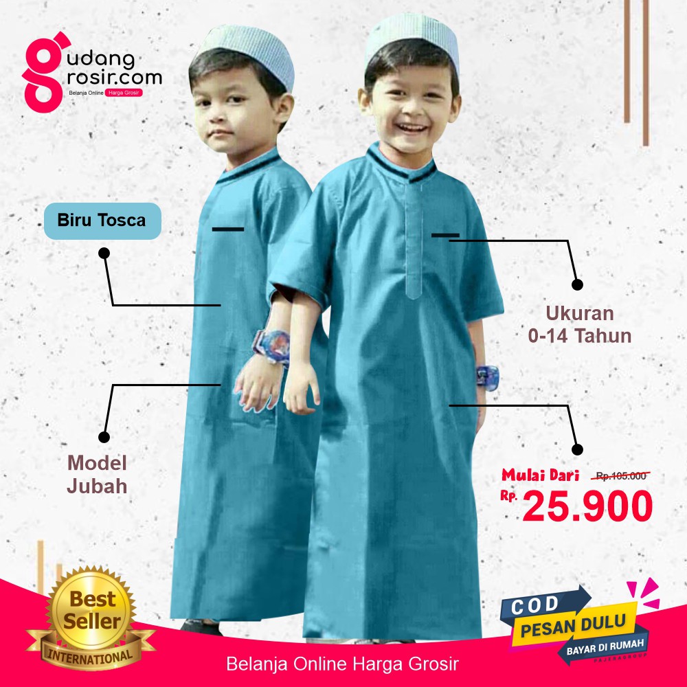 Grosir Baju Koko Anak Laki Laki Model Gamis Terbaru 2021 Murah Kurta Baju Jubah Anak Shopee Indonesia