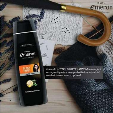 EMERON Black &amp; Shine Shampoo Penghitam Penyubur Rambut