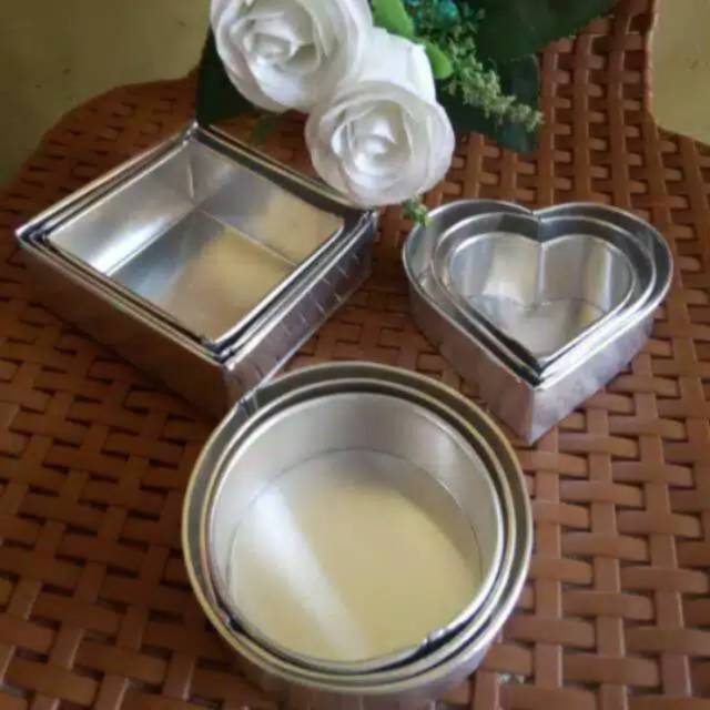 CETAKAN KUE LOYANG MINI CETAKAN BOLU KUE 3 SET PRAKTIS