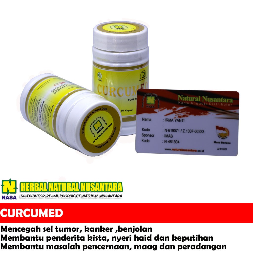 CURCUMED KURKUMED  NASA, PENCEGAHAN KANKER - OBAT MAAG MAH - PENYEMBUHAN MAAG MAH KRONIS