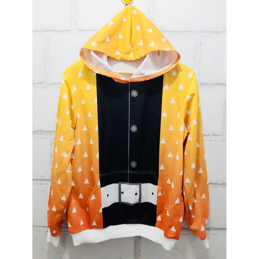 Sweater Zenitsu Agatsuma Haori Cosplay Adidas Poly