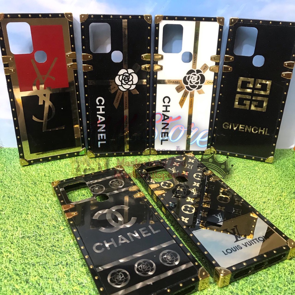 INFINIX HOT 10 CASE MOTIF CHANNEL LUXURY LOUIS VUITTON LEATHER MIRROR PREMIUM CASING BRENDED - X682B