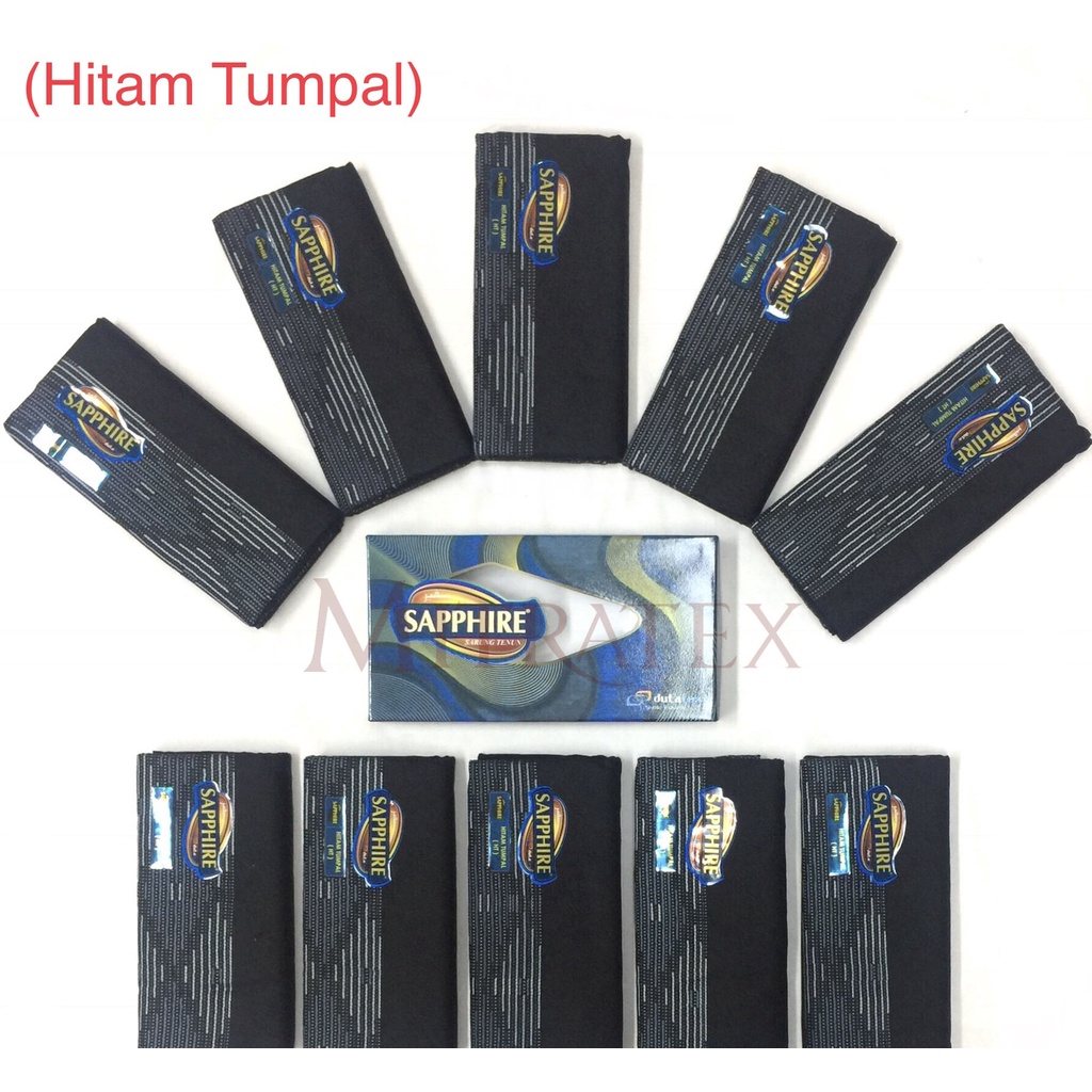 Grosir 10pc - Sarung Sapphire Hitam