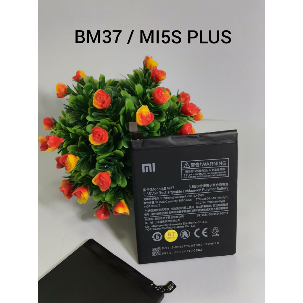 BATERAI BATRE BATTERY ORIGINAL XIAOMI MI5S PLUS BM37