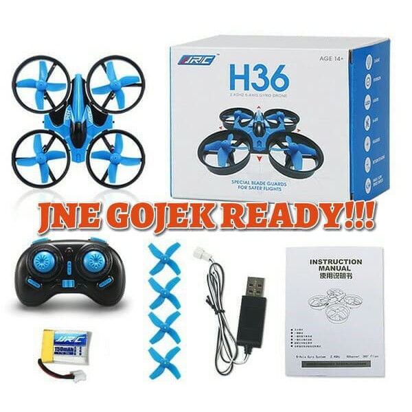 Drone Mini JJRC H36 - Biru