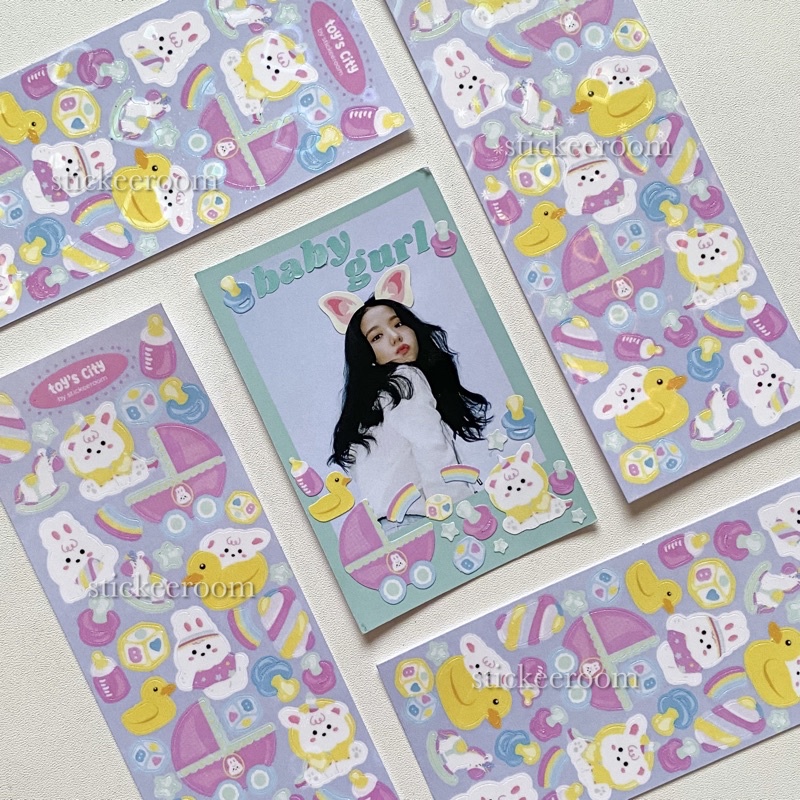 

Toy’s city - sticker set / stiker sheet for jounaling, polcos, decoration, etc