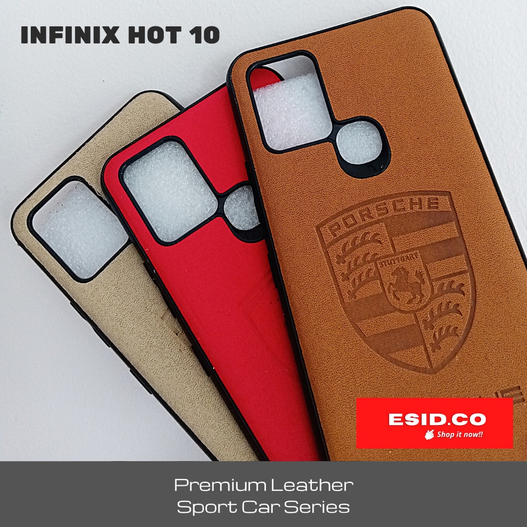 Leather Case Infinix Hot 9 play 10 Super Car Edition Kualitas Premium