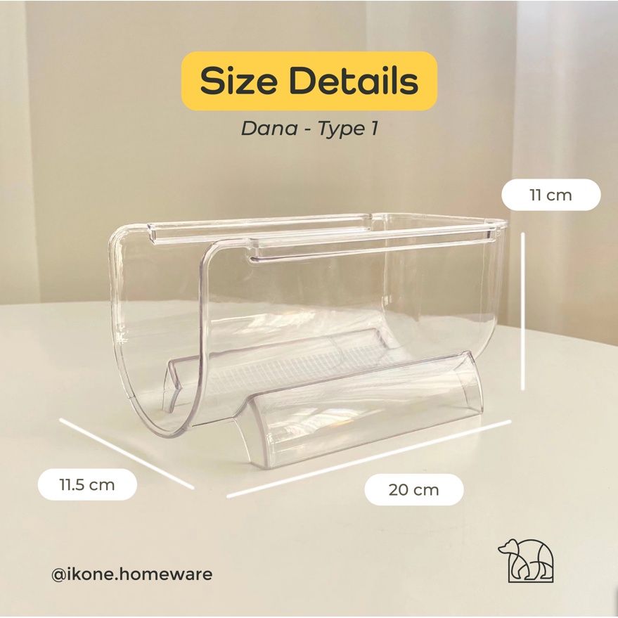 【IKONE】DANA Bottle Organizer Tempat penyimpanan Termos Tempat Penyimpanan Botol Minuman Rak Dapur Organizer Acrylic bening Perlengkapan Rumah Dapur Kitchen