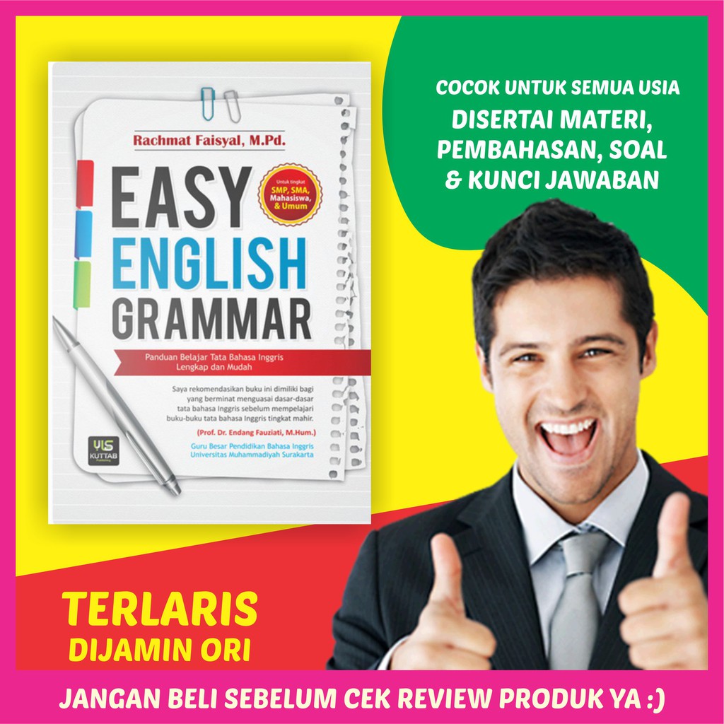 Jual Easy English Grammar Buku Bahasa Inggris Biar Jago Ngomong Inggris 