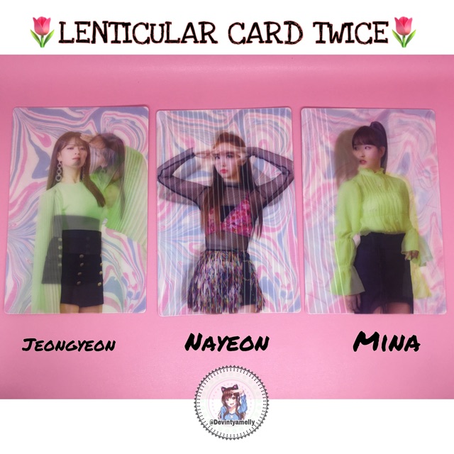 [LENTICULAR CARD❗️] TWICE ALBUM - FANCY YOU PC JIHYO MINA NAYEON Jeongyeon chaeyoung
